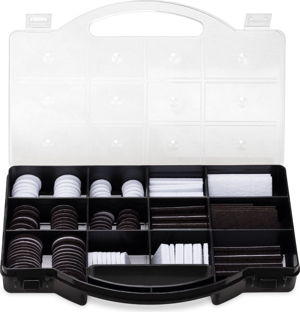 312 Stück Filzgleiter Selbstklebend - 10mm Dicke Möbelschutz-Pads Schwarz