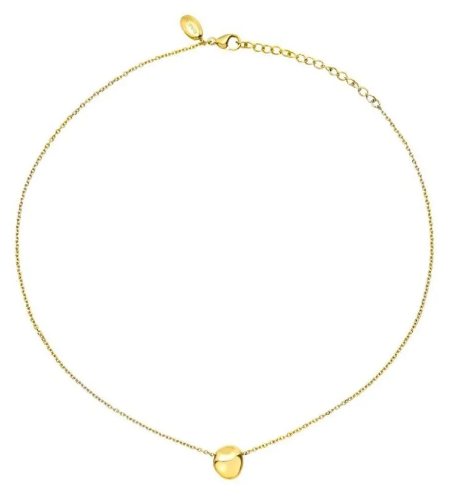 Collier Ras de Cou Bubble TJ3708 en Argent Poli pour Femme Moderne