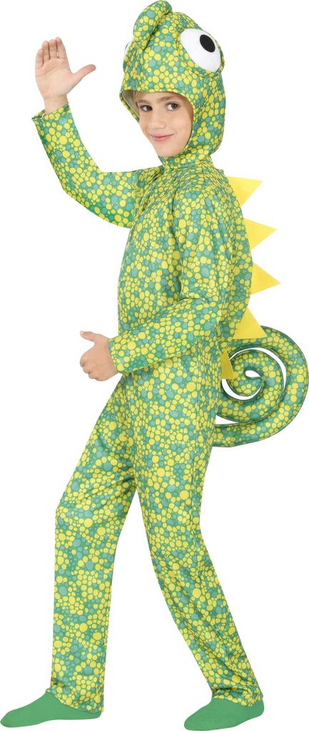 Chamäleon Tierkostüm Fasching Bunt Einteiler Kinderkarnival Produktbild 