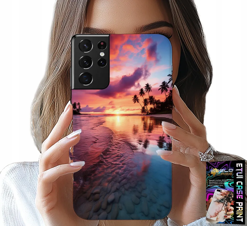 Cover Samsung S21 Ultra Spiaggia Isola Bella - Custodia +FOLA 5G