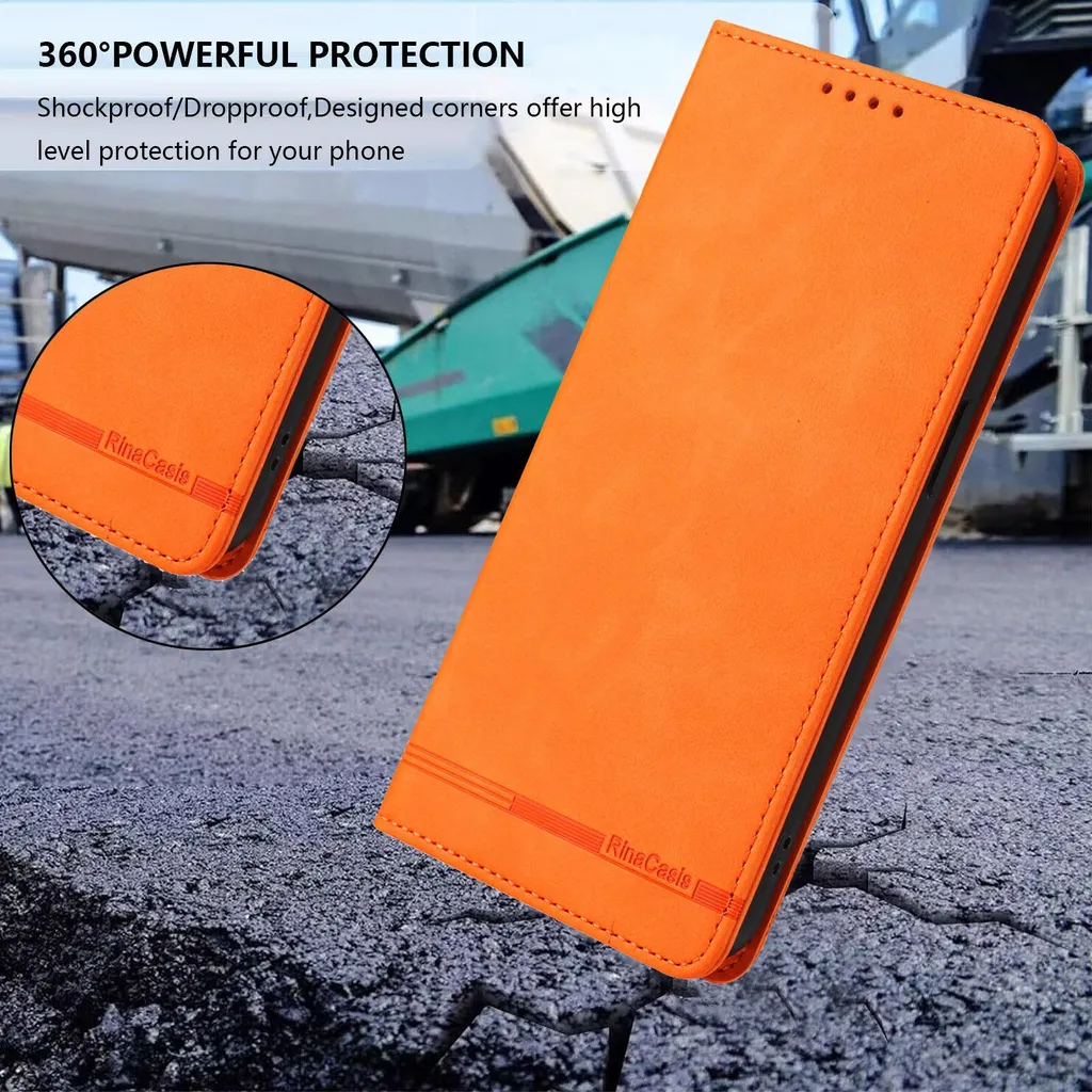 Recensione Cover Oppo Reno9 / Reno9 Pro 5G - Wallet Flip Orange - 8