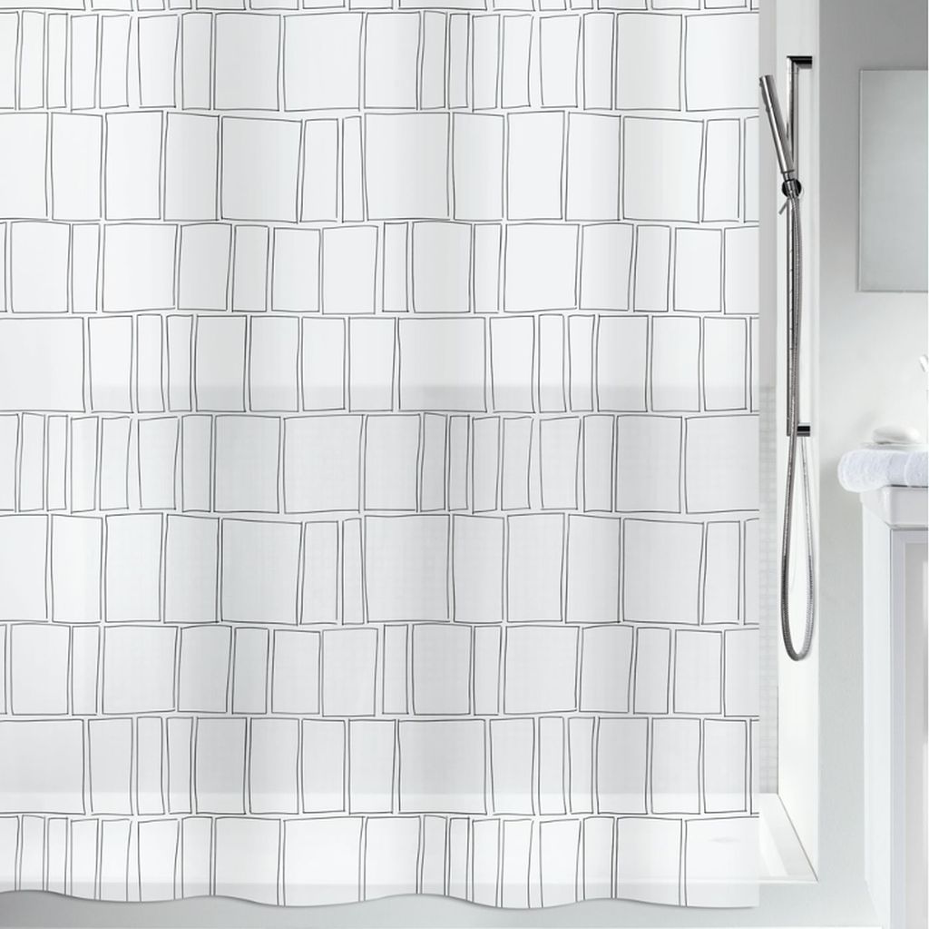 spirella Duschvorhang Peva Anti Schimmel 100% wasserdicht 180x200 cm "Construct"