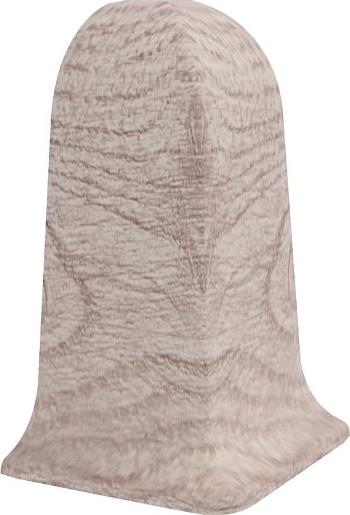 VILO FLEX Außenecke 55mm 2 Stück Klassische Eiche Holzoptik Wasserfester PVC Eckverbinder Sockelleiste Fußleiste Laminat Klick-Vinyl Zubehör