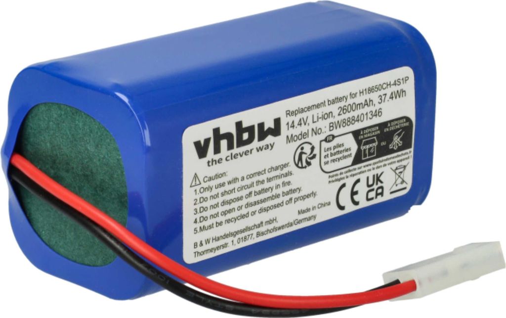 vhbw Akku Ersatz für Xiaomi H18650CH-4S1P für Staubsauger Produktbild 