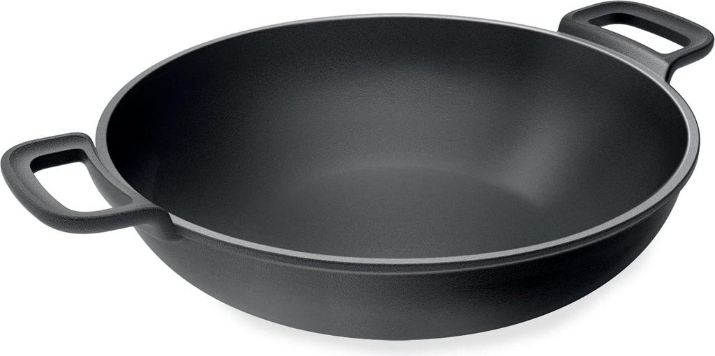 Wok aus Gusseisen hohe Wärmeleitung Ø 30 cm MAXIVE - Kochgeschirr für Induktion