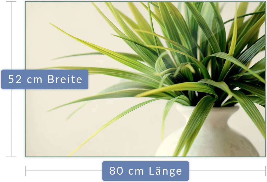 Copri Piano Cottura Vetro 80x52 - Certificato e Resistente - Verde - 2