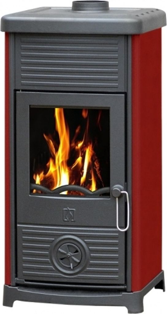 Kaminofen Plamen Maestral N mit Herdplatte, rot - 6,5kW Produktbild 