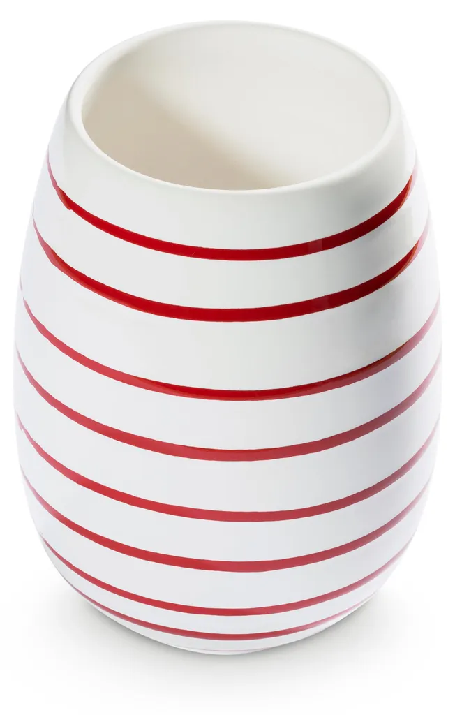 Vase en Céramique Artisanale Gmundner Rotgeflammt 15cm Décoration de Table