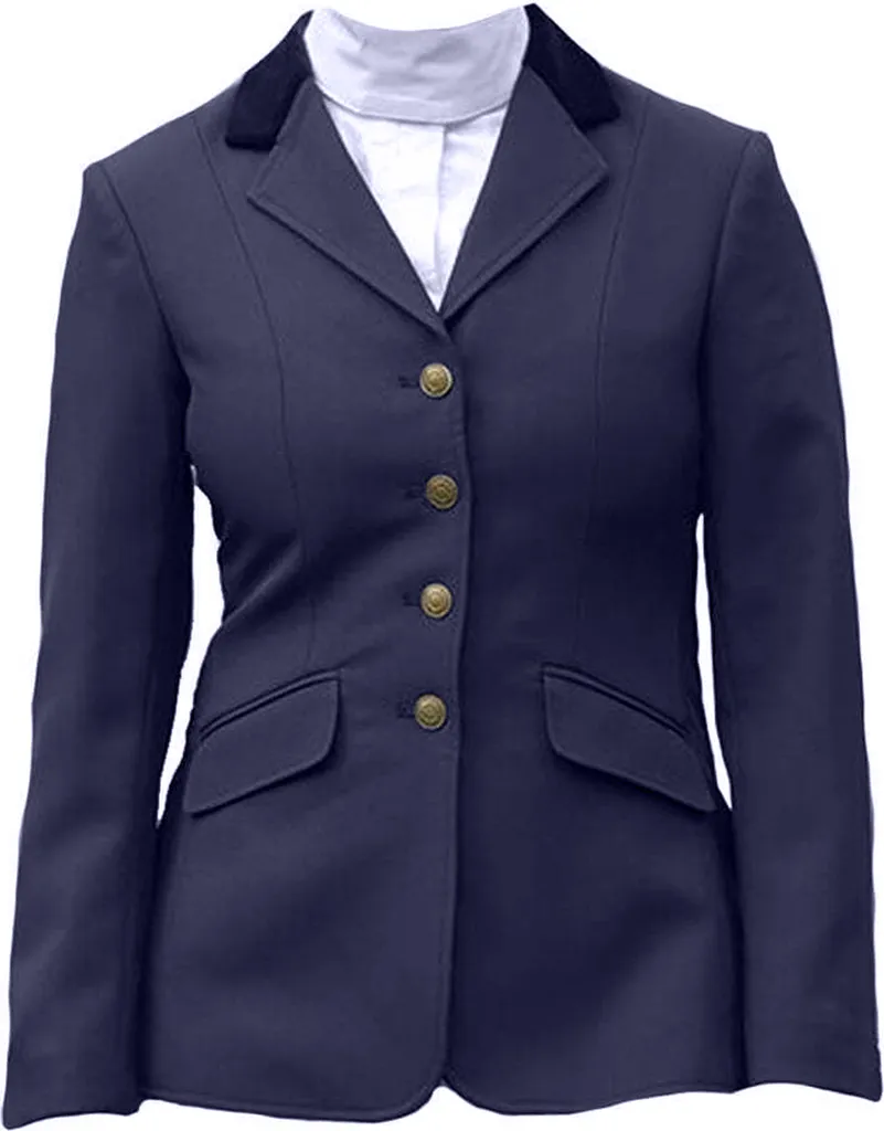 Veste de concours hippique pour femme Shires Aston ER724 marine taille 46