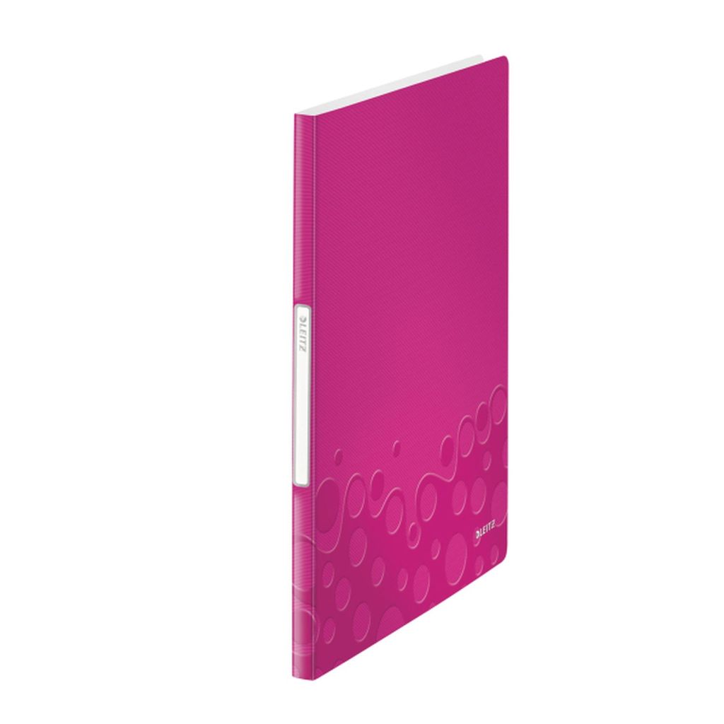 LEITZ Sichtbuch WOW A4 PP mit 20 Hüllen pink metallic