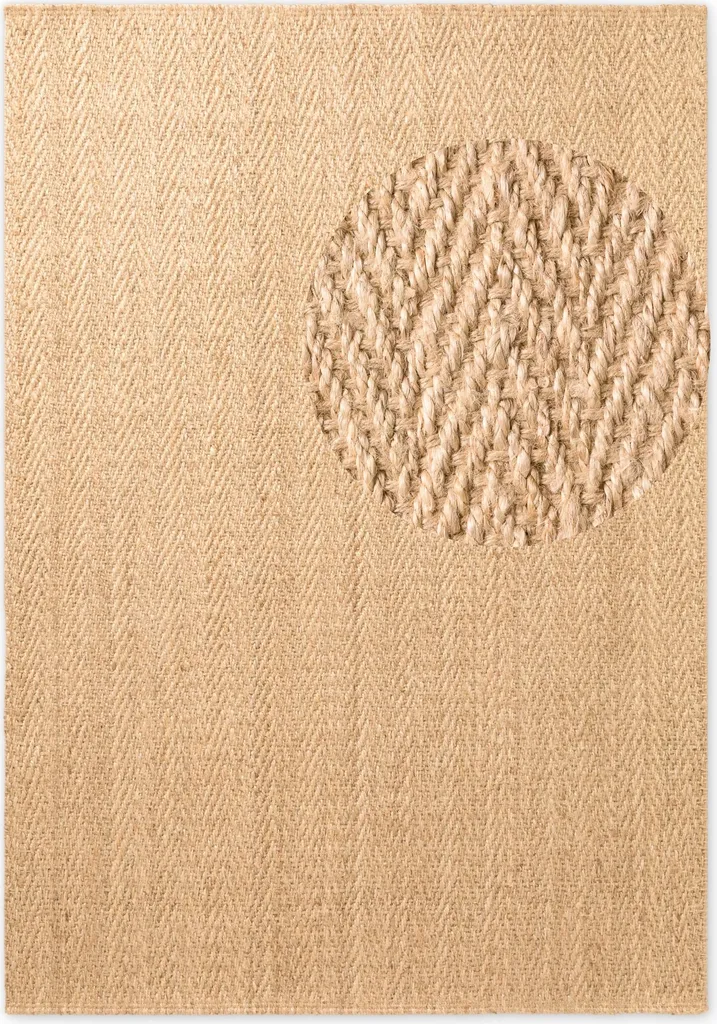 Tapis Mirabelle Villeroy & Boch en fibre de jute tressée Doré Naturel
