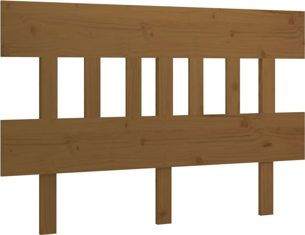 vidaXL Kopfteil Honigbraun 203,5x3x81 cm Massivholz Kiefer