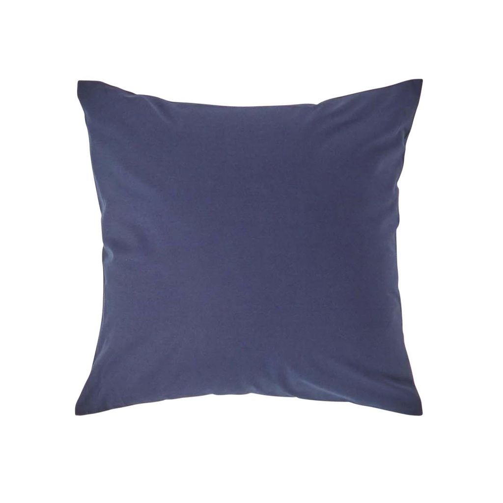 HOMESCAPES Kopfkissenbezug Fadendichte 200 Marineblau, 40 x Produktbild 