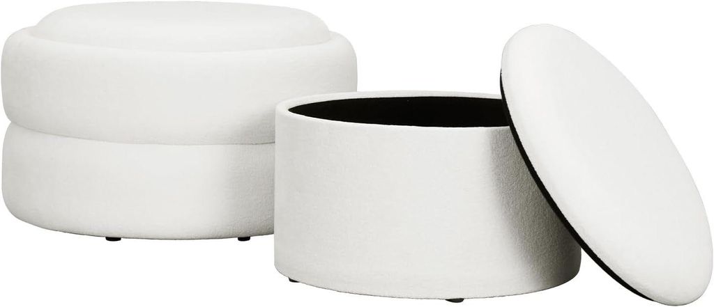 WOLTU 2er-Set Aufbewahrungshocker 3-in-1, stapelbarer Produktbild 