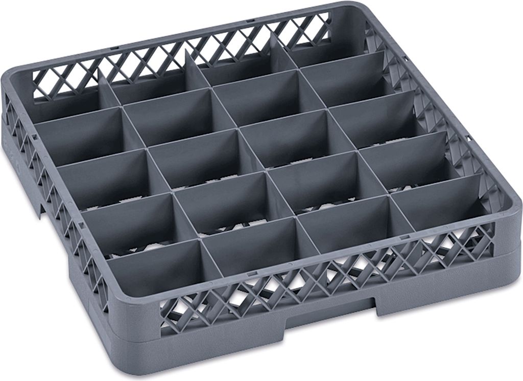 Tassenkorb Spülmaschinenkorb 20 Einteilungen Gastro, 50 x 50 x 10 cm, Dish Rack 98
