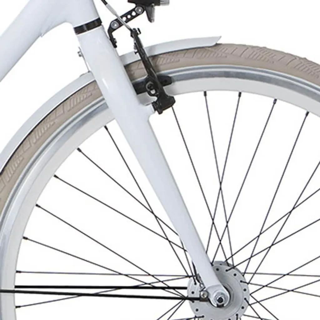 Fourche Cortina Mozzo V-Brake blanc pur : éliminez les vibrations en ville