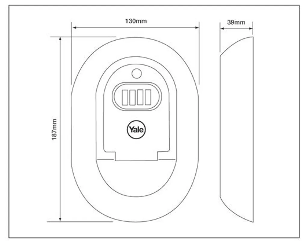 Boîte de rangement pour clés Yale Y500/187/1 robuste et programmable - 4