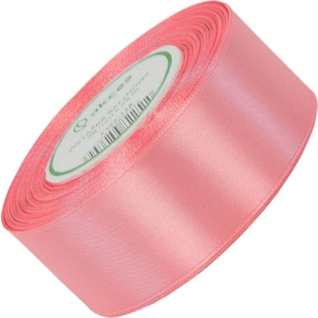 WSTĄŻKA SATYNOWA cukierkowy róż 38mm - 32m Zdjęcie produktu 