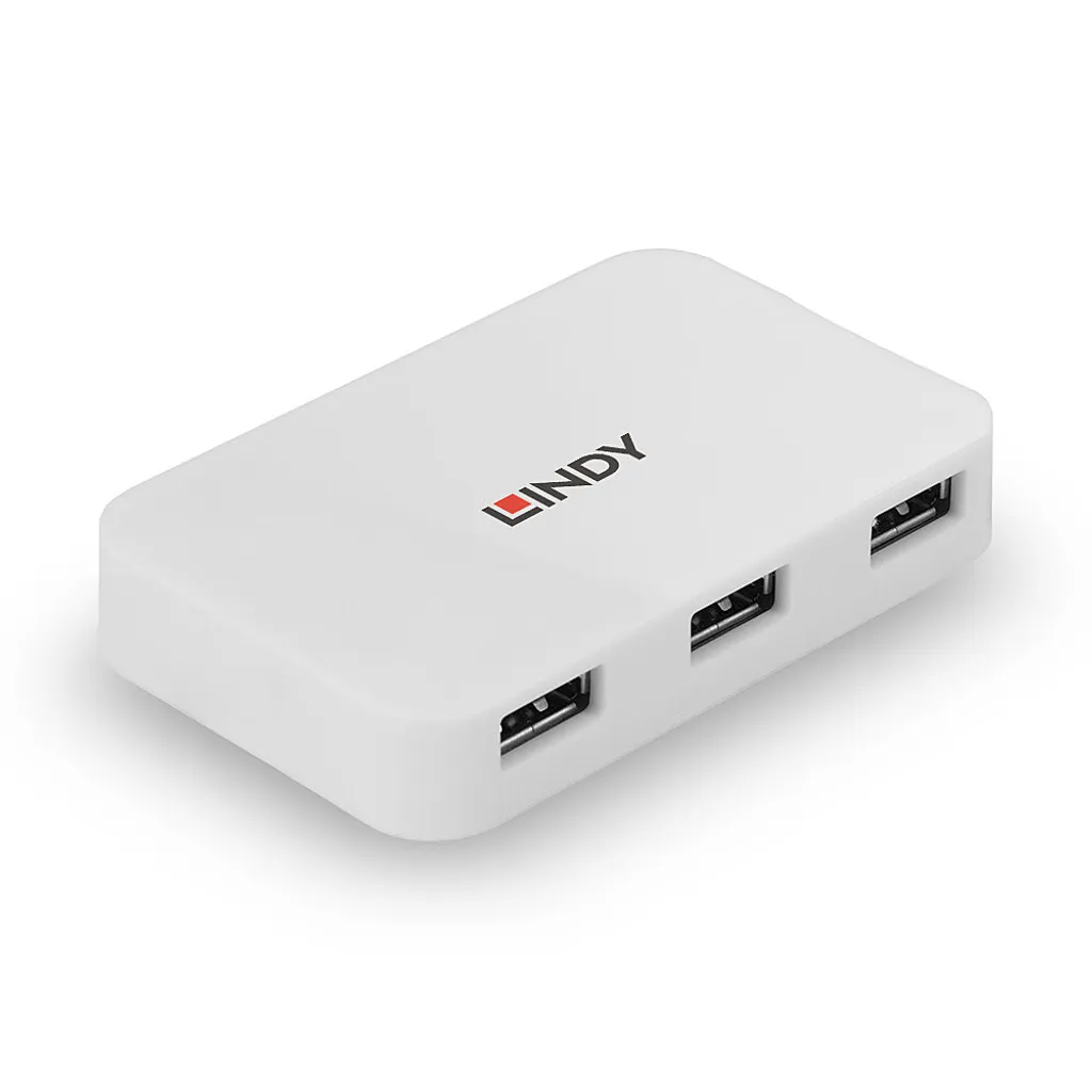 Hub USB 3.0 LINDY 43143 - 4 Porte Tipo A 5Gbps per PC e Laptop