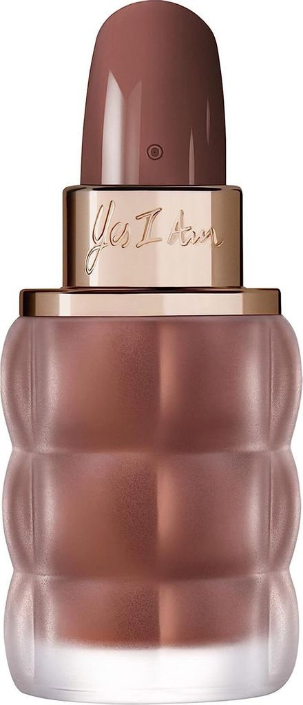 A close-up studio shot of a perfume bottle.