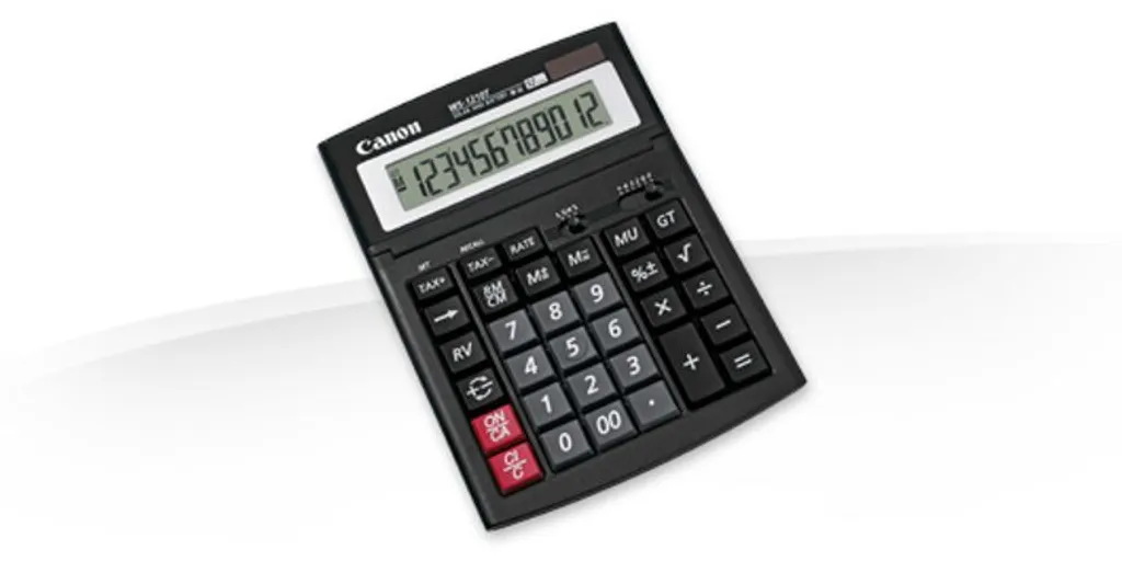 Calculatrice de table professionnelle Canon WS-1210T écran inclinable