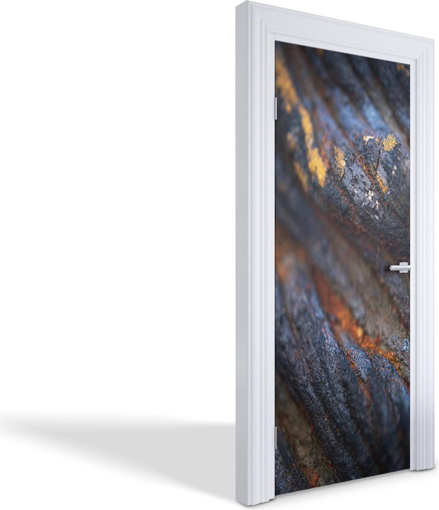 Innentür Folie Modern Selbstklebende Wandsticker Personalisiert - Rindenstruktur - 75 x 205 cm