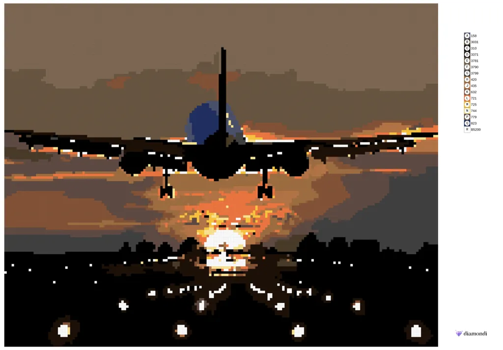 Zuty Pittura Diamanti Voliamo Verso il Sole 40x50 - Pronto da Appendere - 5