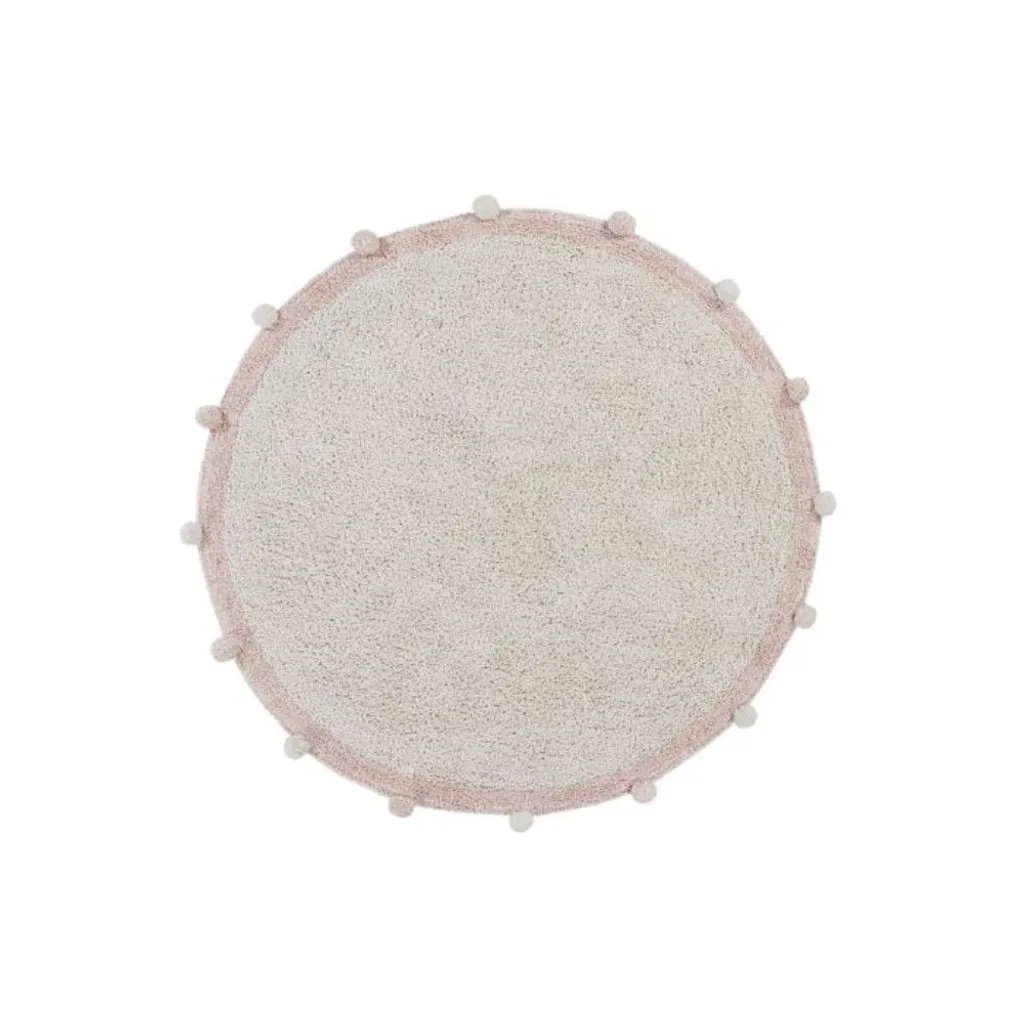 Tapis Bubbly Vintage Nude circle 120x120 cm antiallergique et doux
