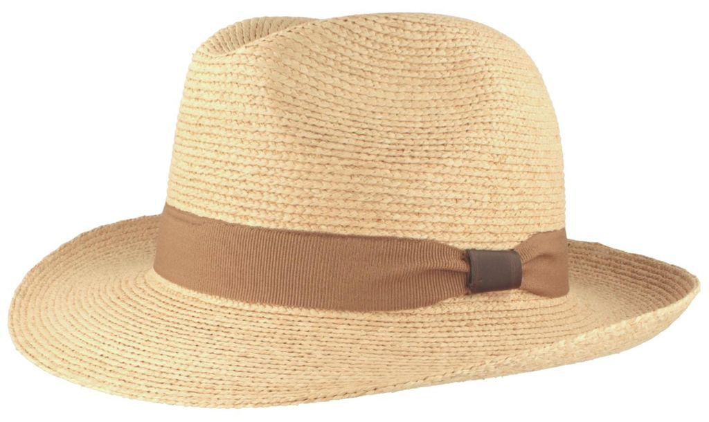 Raffia Borten Bogart mit schlichter Garnitur und UV-Schutz 60 von Hut-Breiter, beige, Gr. M