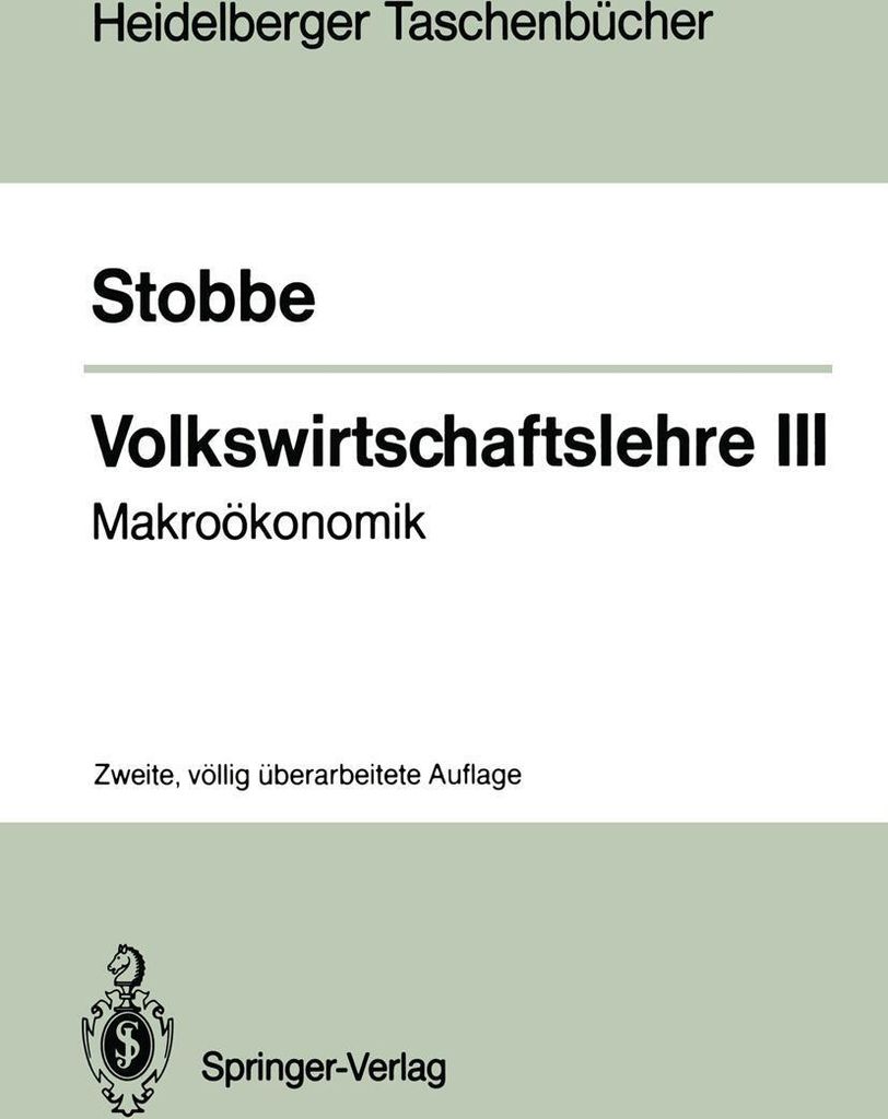 Volkswirtschaftslehre III