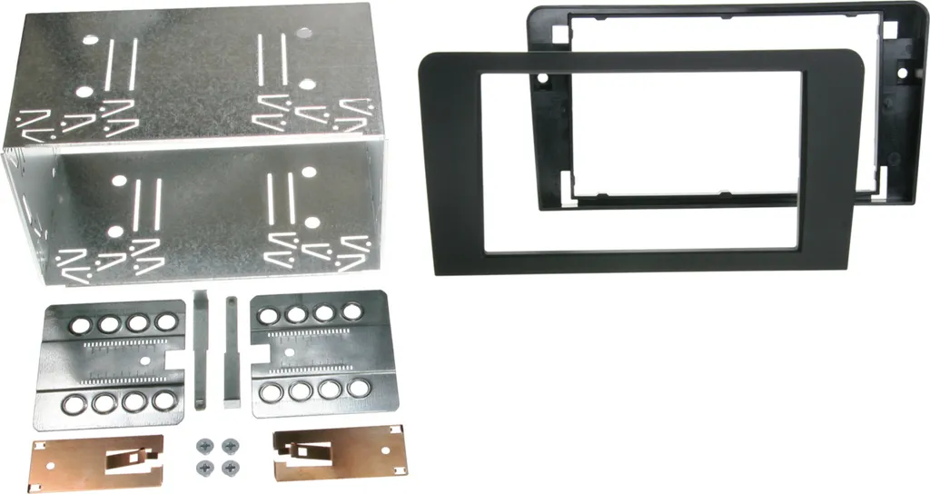 Cadre de montage autoradio 2-DIN Audi A3 8P 8PA finition noir mat