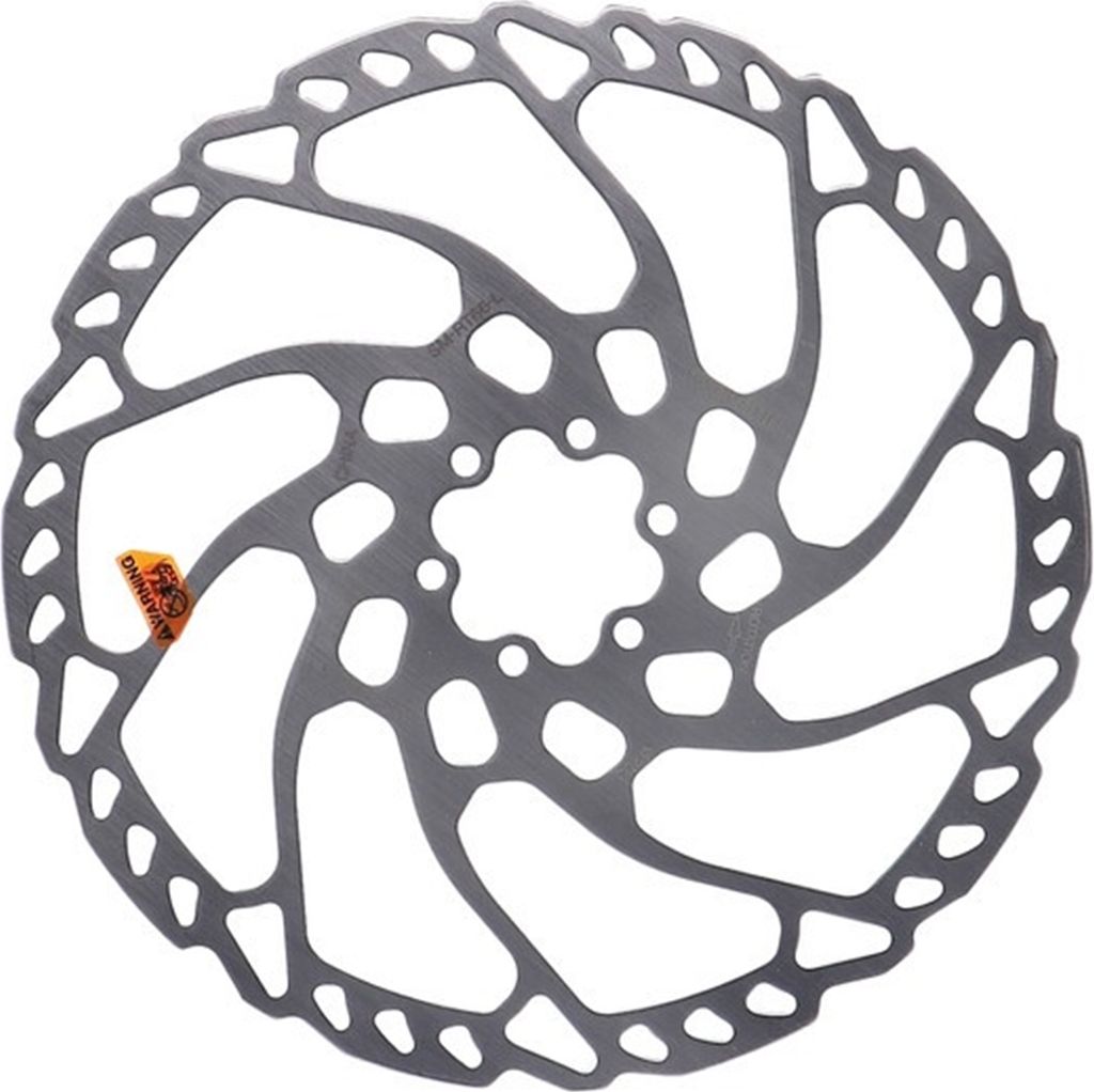 A bicycle brake disc rotor.