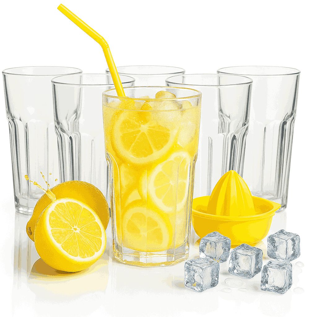 12 Cocktailgläser Longdrink Gläser Set Trinkgläser Cocktail Latte Saftgläser