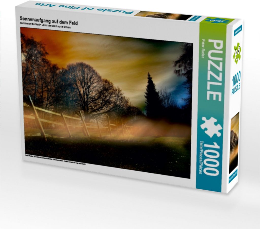 Calvendo Sonnenaufgang auf dem Feld 1000 Teile Puzzle quer 640x480mm, Roder Peter; 7287540