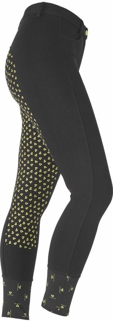 Aubrion Damen Reithose Northwick ER419 (40EU) (Schwarz/Lime)