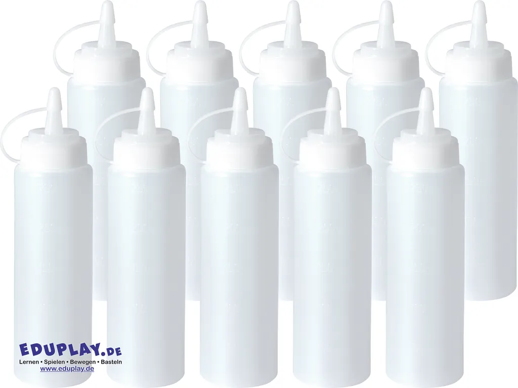 EDUPLAY 120696 Bottiglia Spray Trasparente Confezione da 10 Pezzi