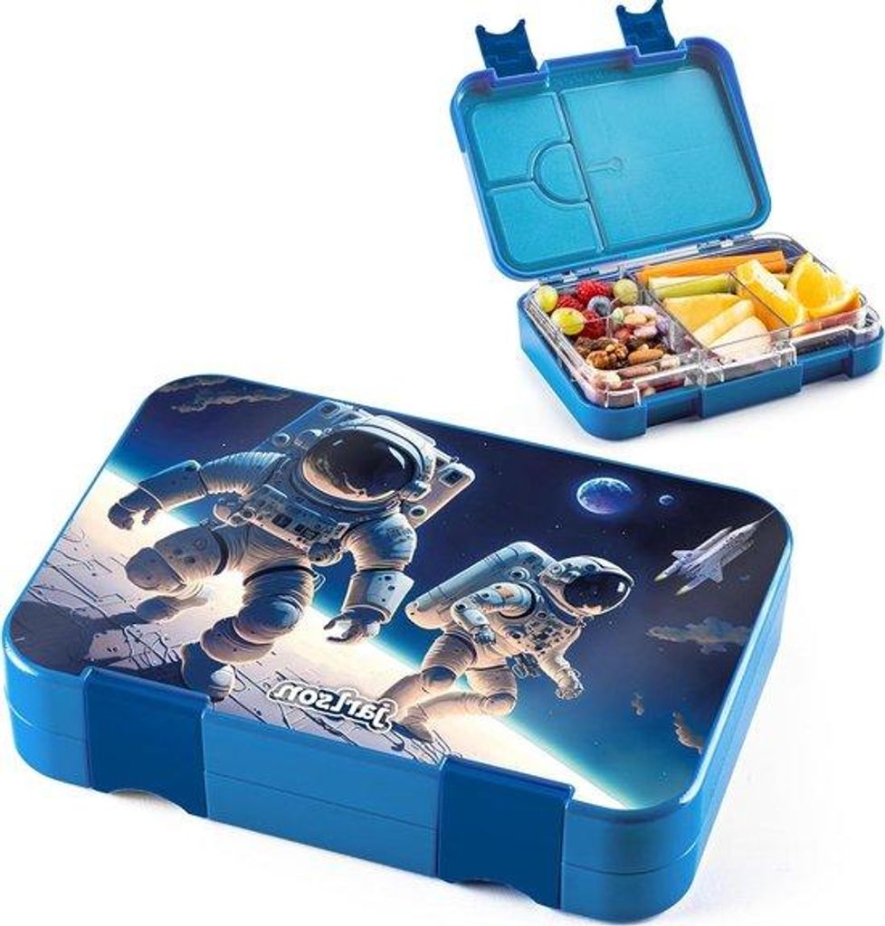 Kinderbento-Box mit Fächern, lekvriefreie Snackbox