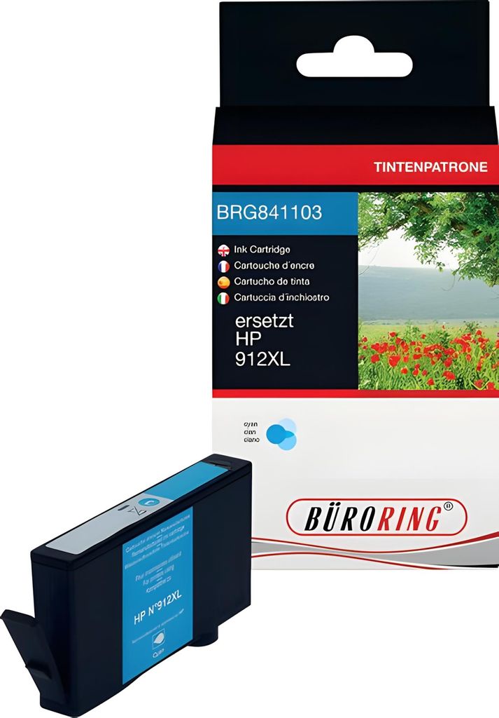 Büroring Tintenpatrone, ersetzt HP 912XL C, 11ml, cyan