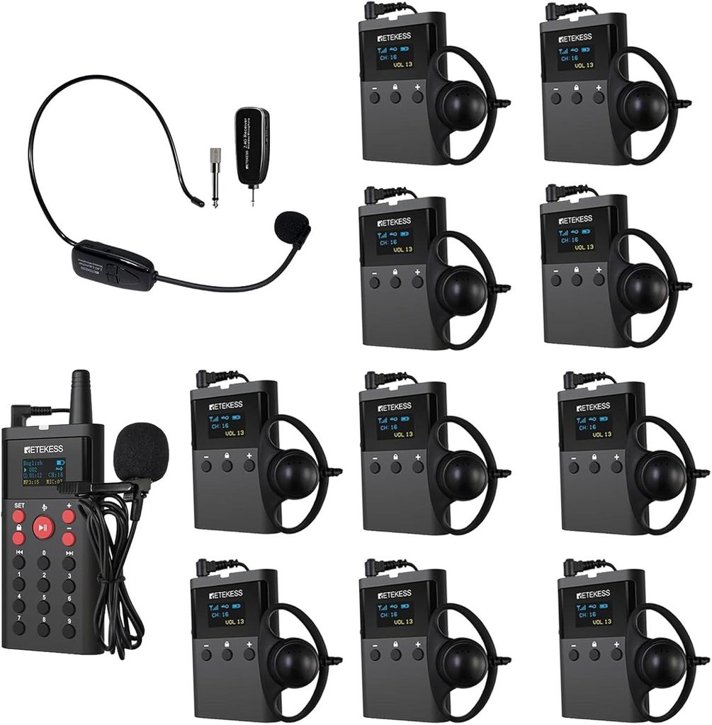 Retekess TT127 Tour Guide System, système de visite Image du produit 