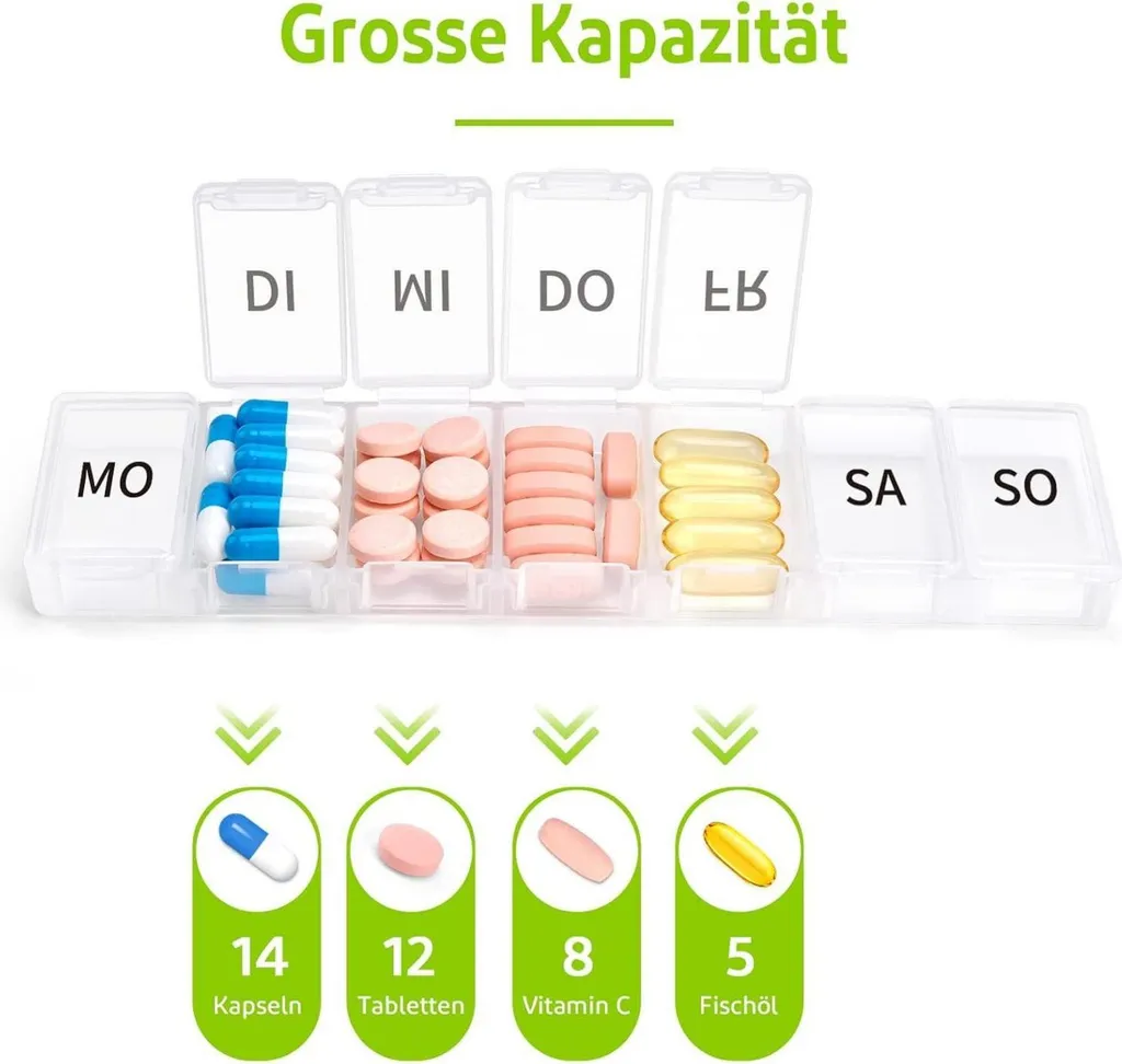 Boîte à comprimés nomade pour voyage et organisation de médicaments - 3