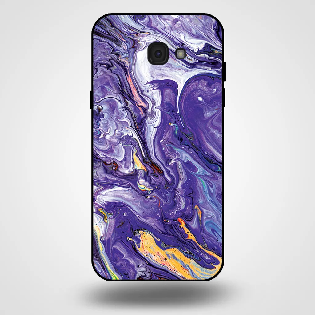 Cover Marmo Samsung A7 2017 Oro Viola - Custodia Fashion Smartphonica