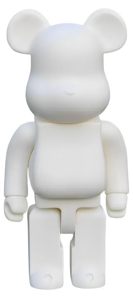 Miś Bearbrick 400% Figurine für den Innenbereich 28cm weiß Produktbild 