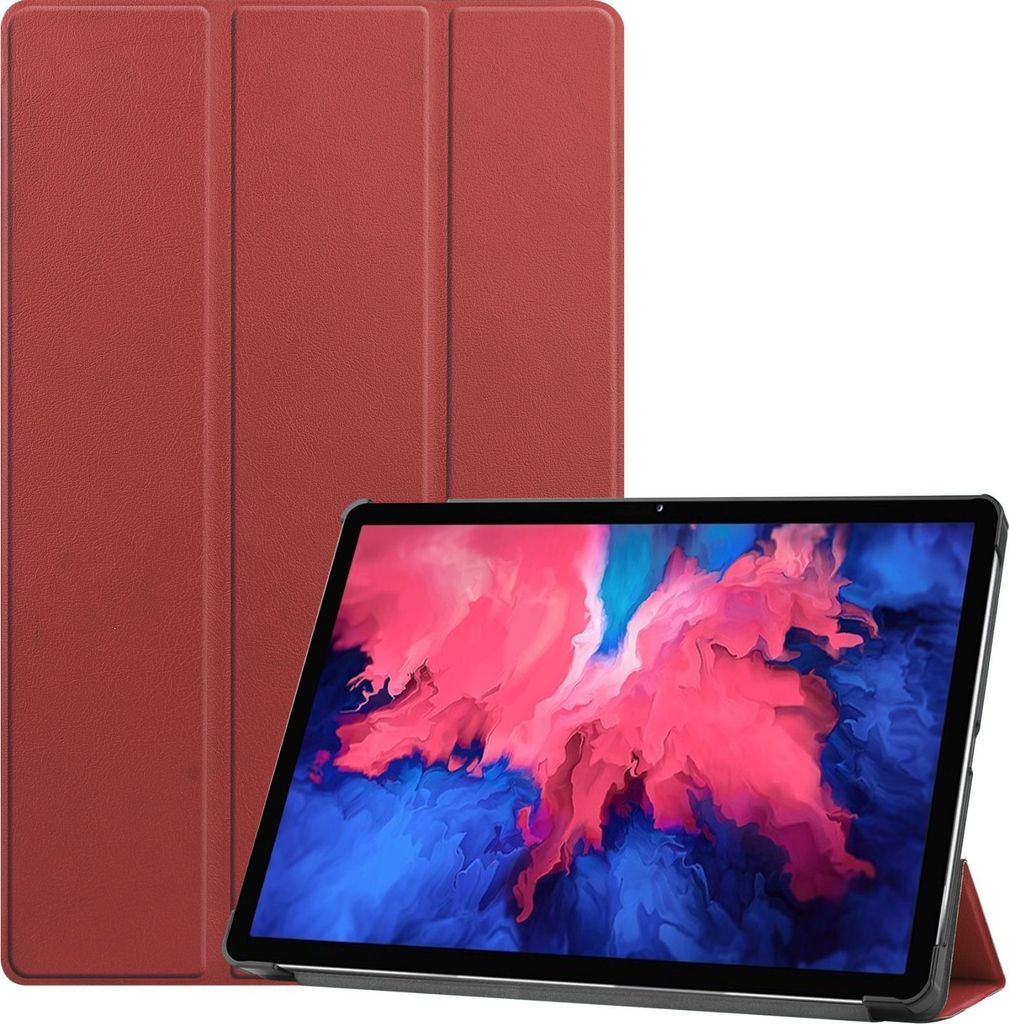 Mobigear Tri-Fold Lenovo Tab P11 Plus Gen 1 Hülle Klapphülle - Rot