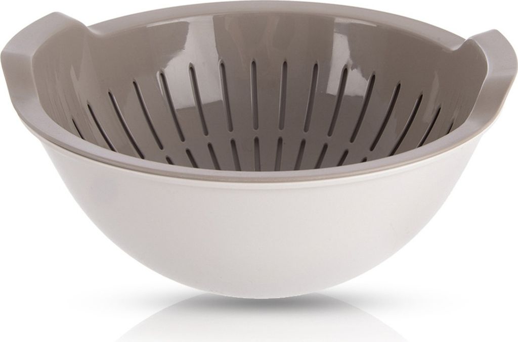 Orion | Küchensieb Mit Schüssel - Beige - 3 L - Küchengeräte - Spülmaschinenfest
