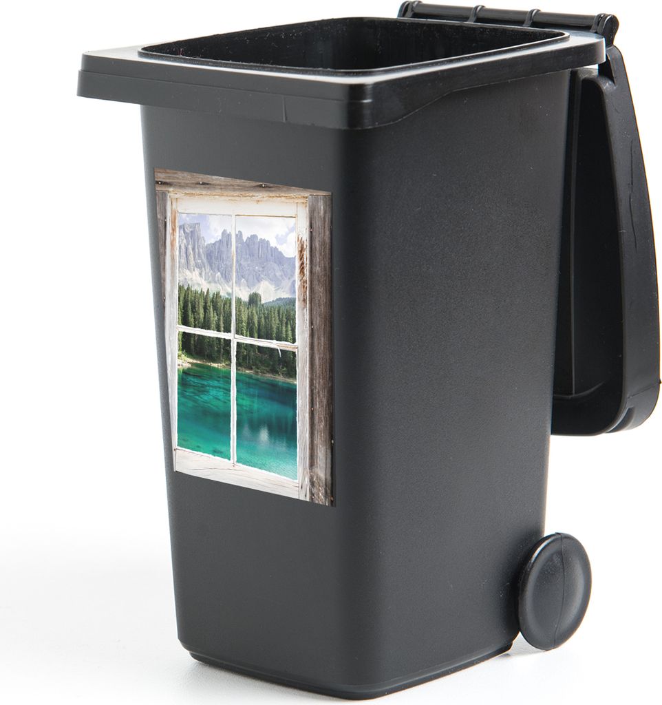 MuchoWow Mülltonnenaufkleber Aussicht - Italien - Berg 40x60 cm - Mültonnen-sticker - Sticker - Aufkleber für die Mülltonne