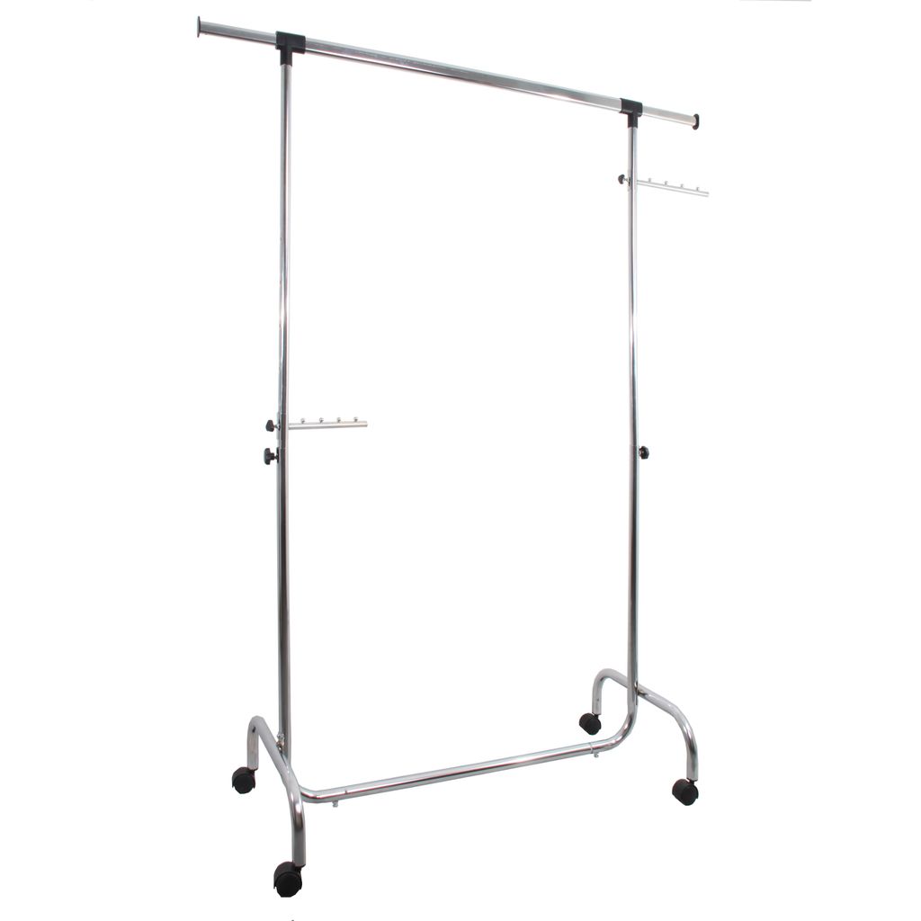 Kleiderständer 100 cm breit mit Auszügen, höhenverstellbar, Produktbild 