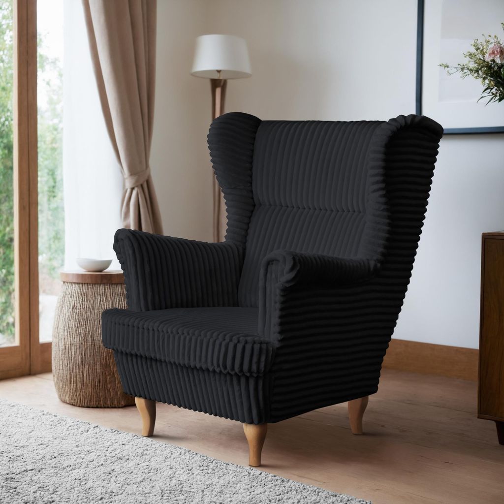 Sessel Moderner, bequemer, weicher, eleganter Sessel FELIX Farbe: Hellbeige(Tilia100)/ Beine:buche