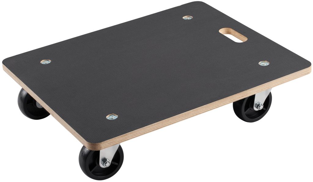 Metafranc Transportroller 590 x 490 mm 400 kg Tragkraft Siebdruckplatte PA-Räder