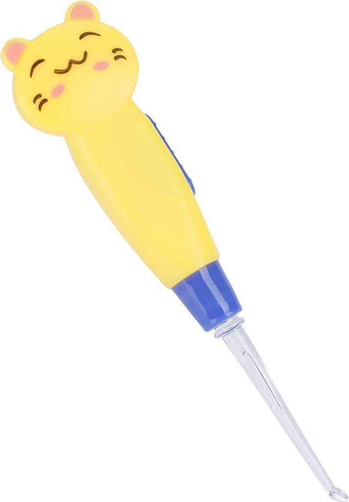 Niedliche Cartoon LED Taschenlampe Earpick Earwachs Entferner mit Scoop -Pinzetten saubereres Werkzeug (gelbes Schwein)