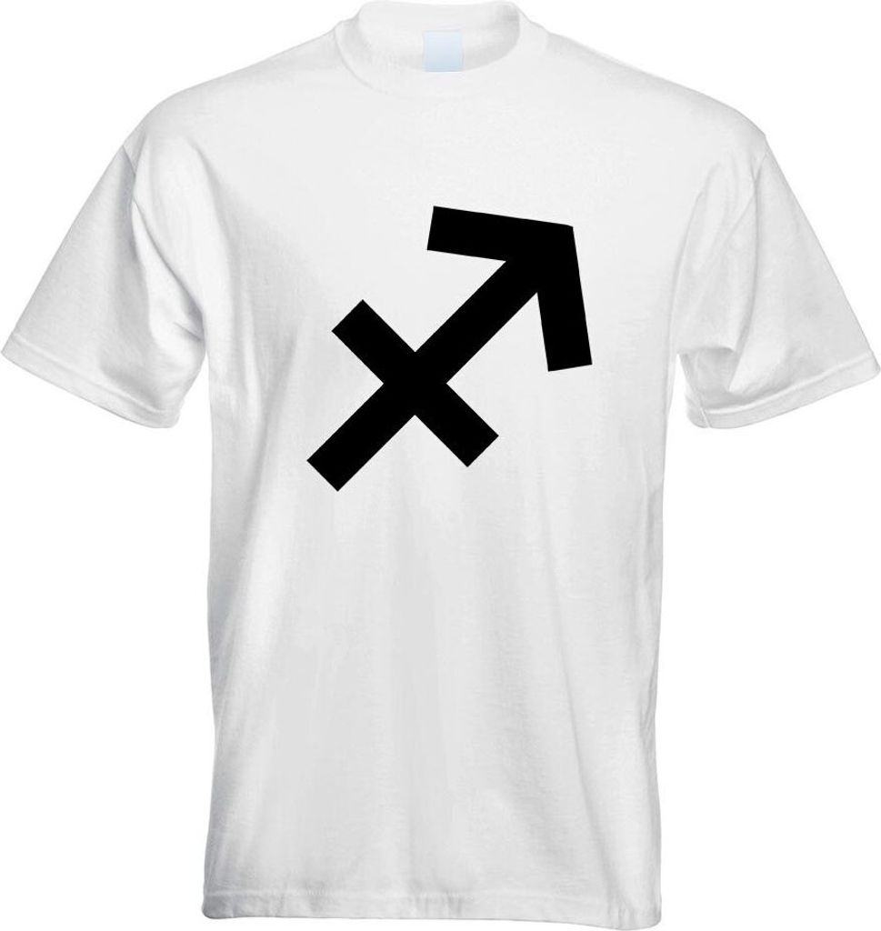 Kiwistar - T-Shirt - Weiss - Schütze Sternzeichen Motiv Bedruckt Funshirt Design Print - mit Motiv Bedruckt - Funshirt Design - Sport - Freizeit -...